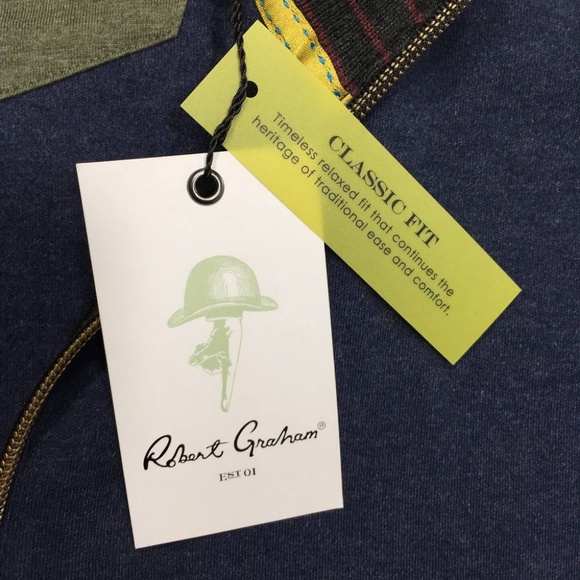 Robert Graham Elliot 1/4 Zip Sweater - Picture 5 of 8